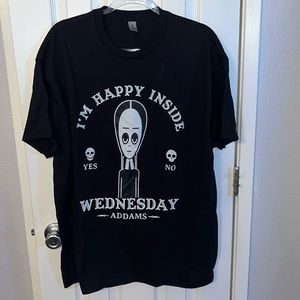 Wednesday Addams “I’m Happy Inside” men’s XL T-shirt